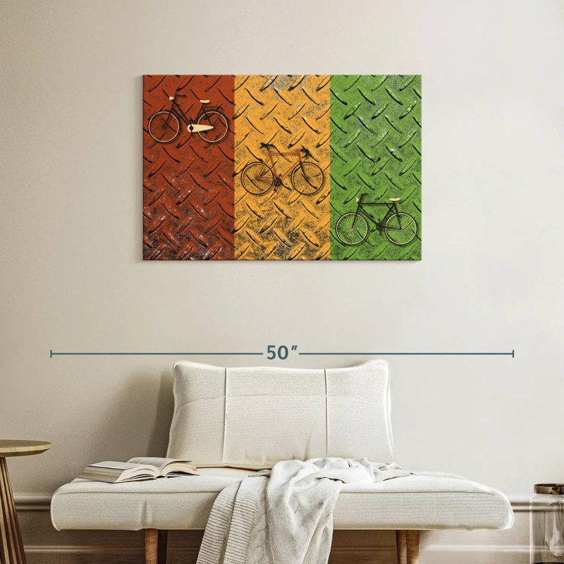 Mehar Bicycle Set, 24" H x 36" W