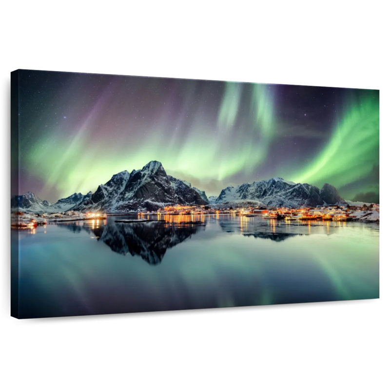 Alvord Wintry Reine Northern Lights, H 30 po x l 45 po