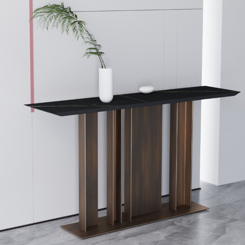 Console légère en métal de style luxueux, 33.4" H x 55" W x 15.7" D
