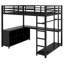 Full Loft Bed with Built-In Ladder