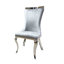 Chaise d'appoint 2 pièces à finition argentée-1132819991-1132819993