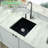 18.11'' L Single Bowl Quartz Kitchen Sink