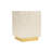 Shell Inlay Side Table With Metal Base, Modern End Table For Living Room/Bedroom/Guest Room-115047000