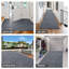 Runner Rug Hallway Non Slip Rubber Back Custom Size As Carpet Doormat Throw Rug Grey Striped_1-208158304