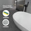 Baignoire de trempage autoportante 71 po. X 35 po. 71 po.-90903928