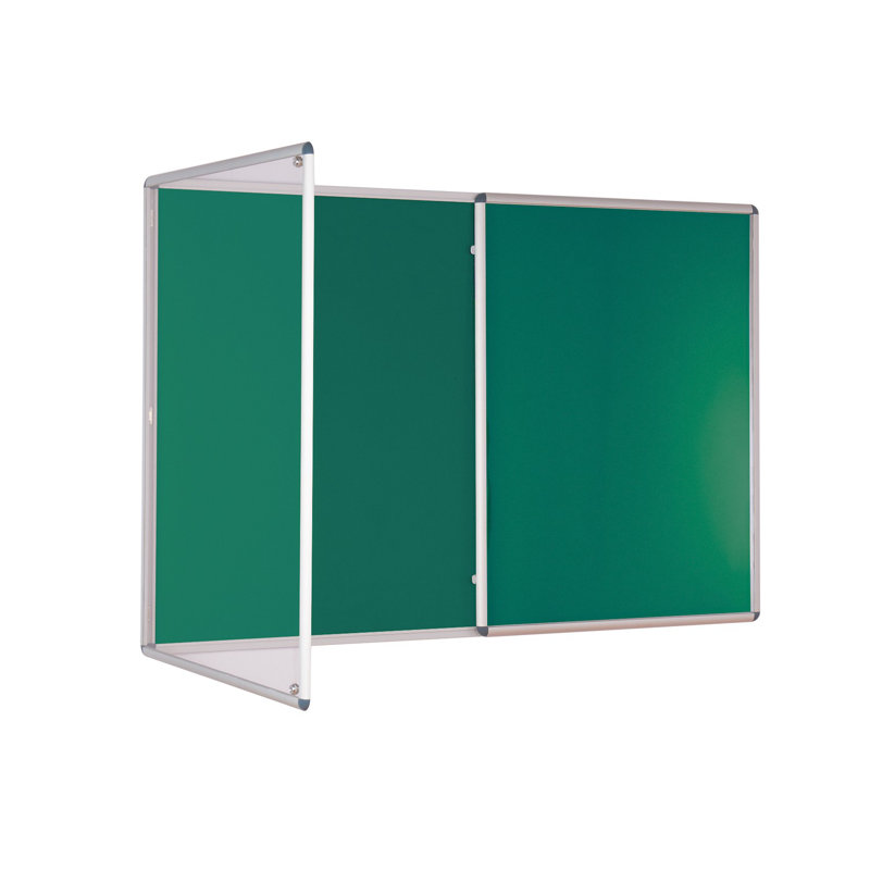 Wall Mounted Bulletin Board, 120 cm H x 120 cm W, Green