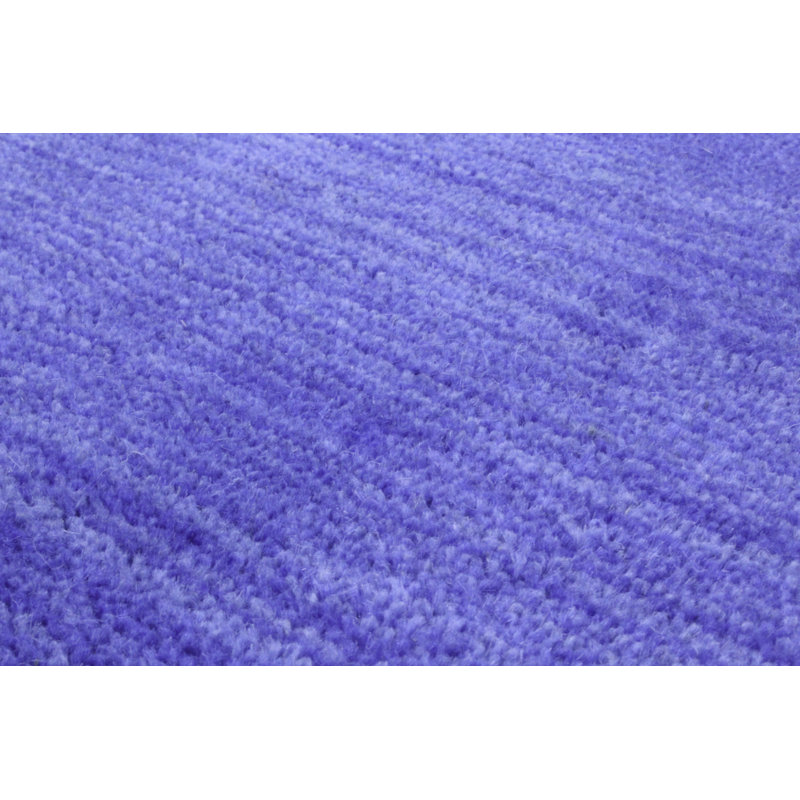Handmade Reversible Blue Wool Rectangular 4' x 6' Area Rug