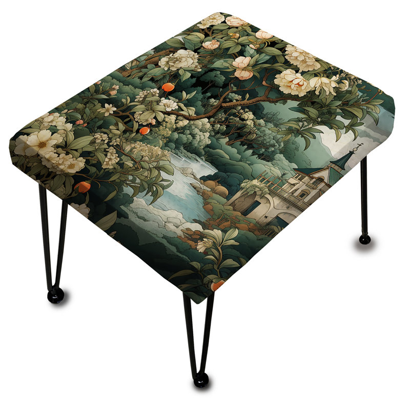 Enchanted Garden Scenes - motif victorien - Repose-pieds rectangulaire botanique
