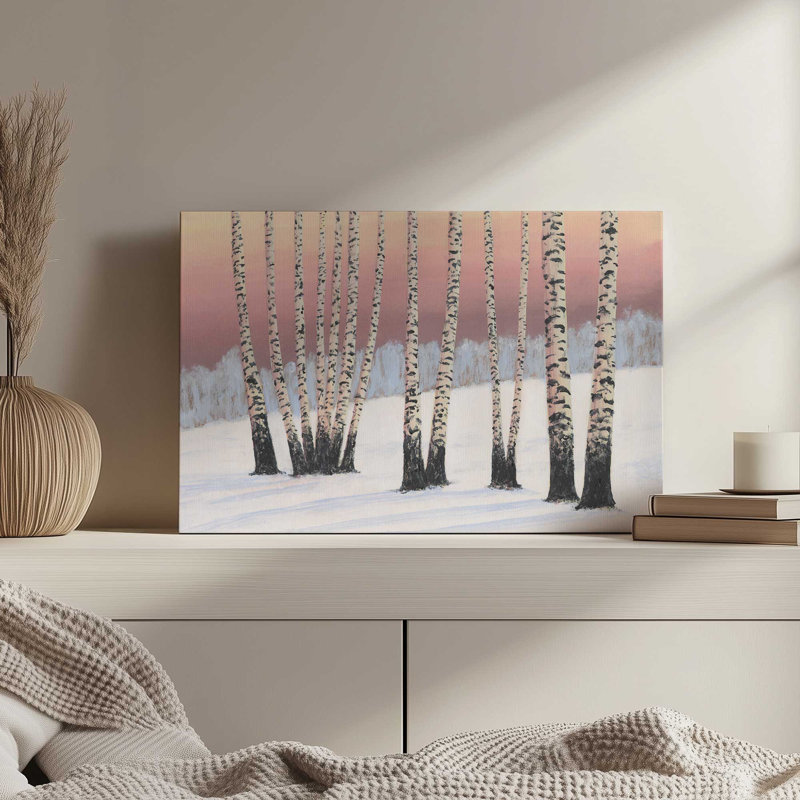 «Birch Stand II» par Michael Willett, reproduction d'art sur toile, Toile tendue, H 12 po x l 16 po, Ne s’applique pas
