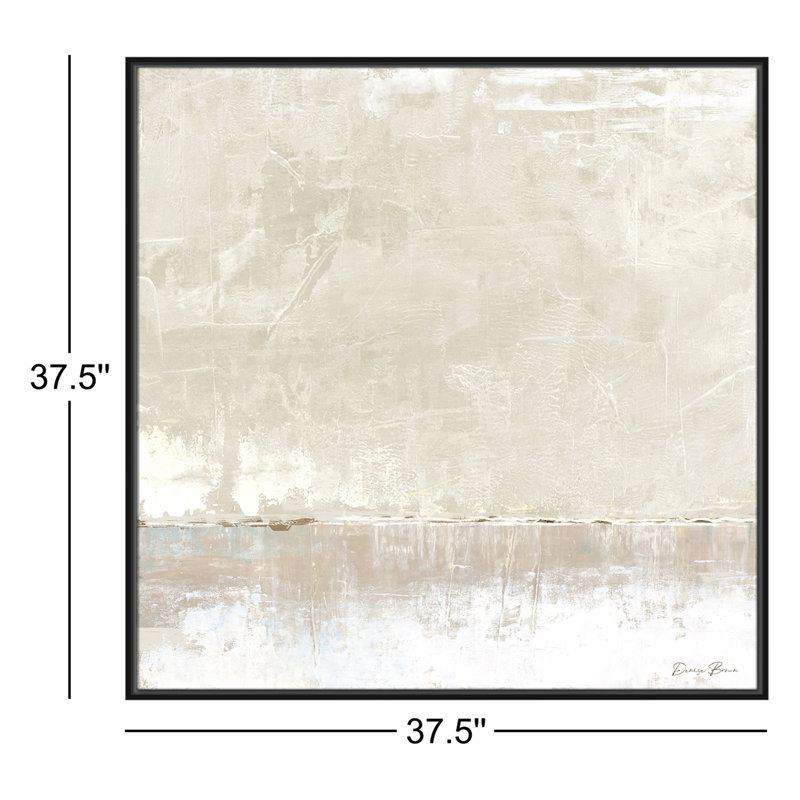 Delevan Better Days - reproduction de cadre flottant sur toile, H 37,5 po x l 37,5 po, Noir