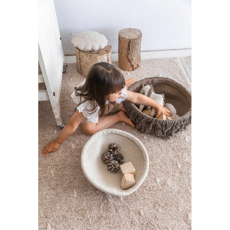 Cotton Woods Fabric Decorative Basket, 15" H x 13" W x 13" D
