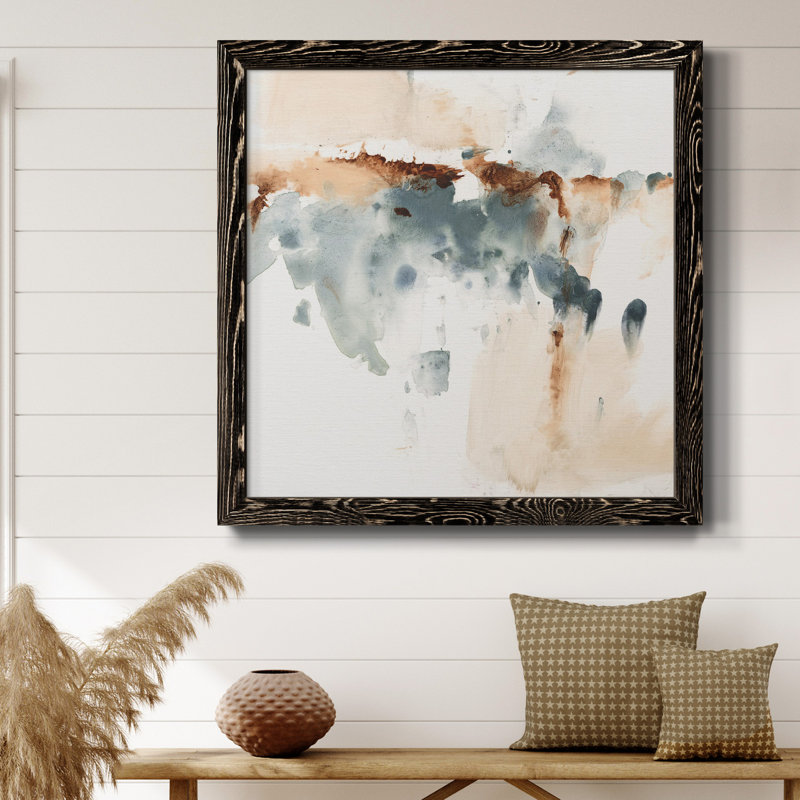 Oxide II - Cadre photo sur toile, Noir, H 20 po x l 20 po x P 1,5 po