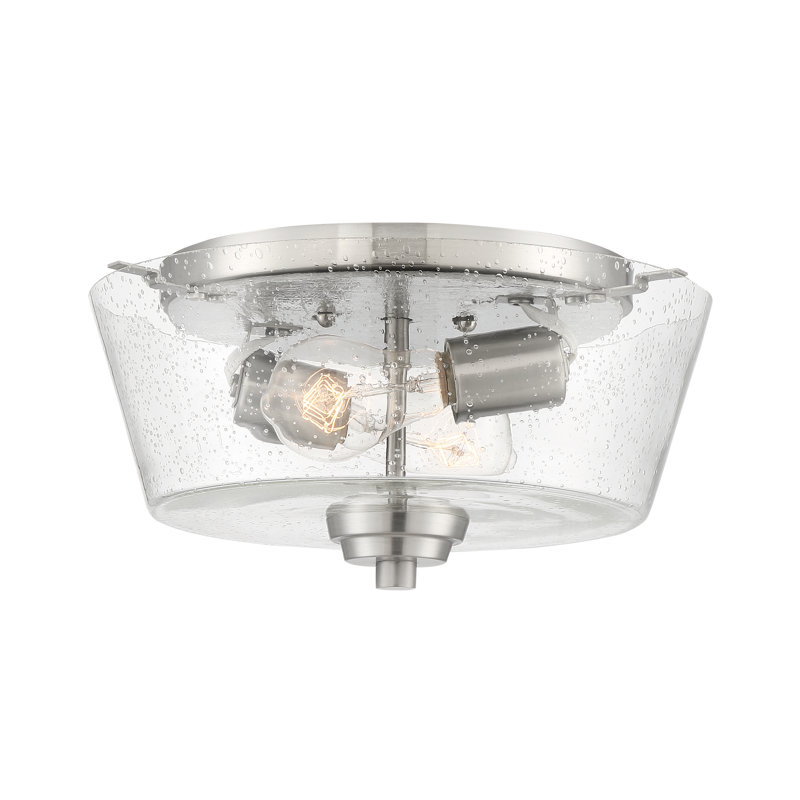 Witte Flush Mount, Brushed Polished Nickel
