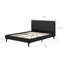 Grand lit plateforme tapissier Gravity