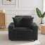 Ermia 96Cm Wide Cotton Flannel Armchair with Two Cup Holders-258753173