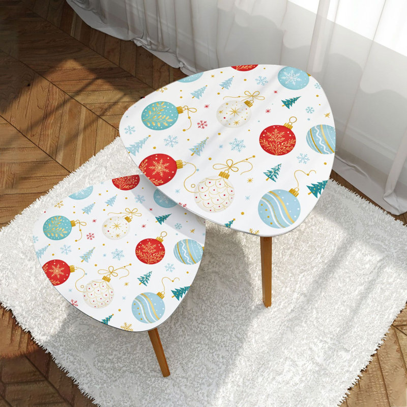 Ensemble de 2 tables gigognes Triangle Nesting