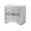Contemporary 1Pc Nightstand With Nickle Round Knob Handles & Hidden Drawer-2133969064