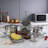 Othello CH-SSCO6 10-Piece Tri-ply Stainless Steel Pots and Pans Cookware Set, Silver