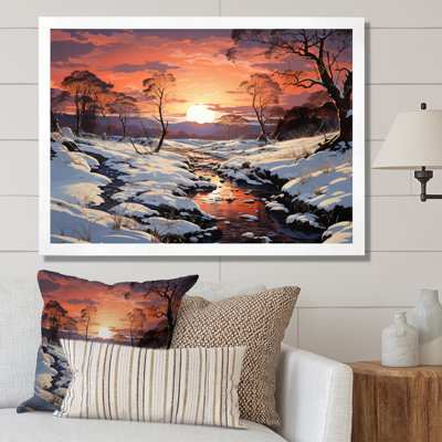 «Winter Winter Dusk», impression d'art sur toile