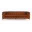 Ghaleb 237Cm Velvet Square Arms Sofa-639926100-639926111