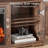 Farmhouse TV Stand for TVs up to 70" with 23" Electric Fireplace, Adjustable Shelves & Cabinet Storage-97467425