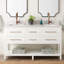 60" Robertson Double Bathroom Vanity Set with Rectangular Undermount Sinks-49568506-75247372-75247367
