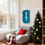 Glaçons de Noël, glaçons, flocons de neige, bleu hiver, ensemble de 3 impressions sur toile-1399791902
