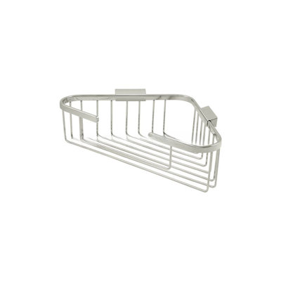 Deltana WBC1310U15 Wire Basket, 13-1/4" x 10-1/4" Triangular Corner in Brushed Nickel