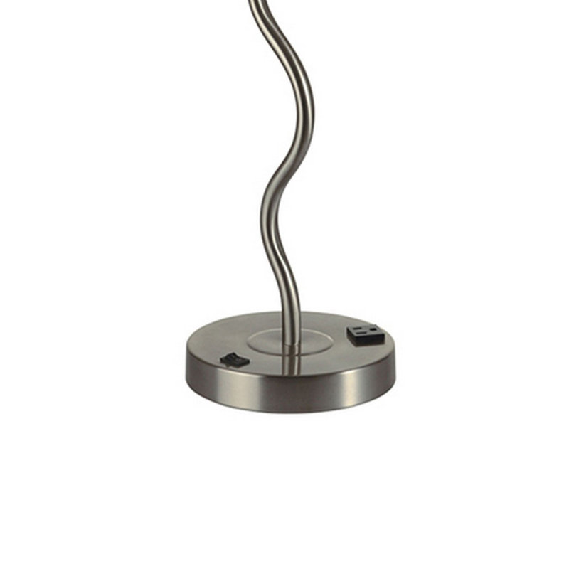 Lampe de table en métal Antianna, Blanc