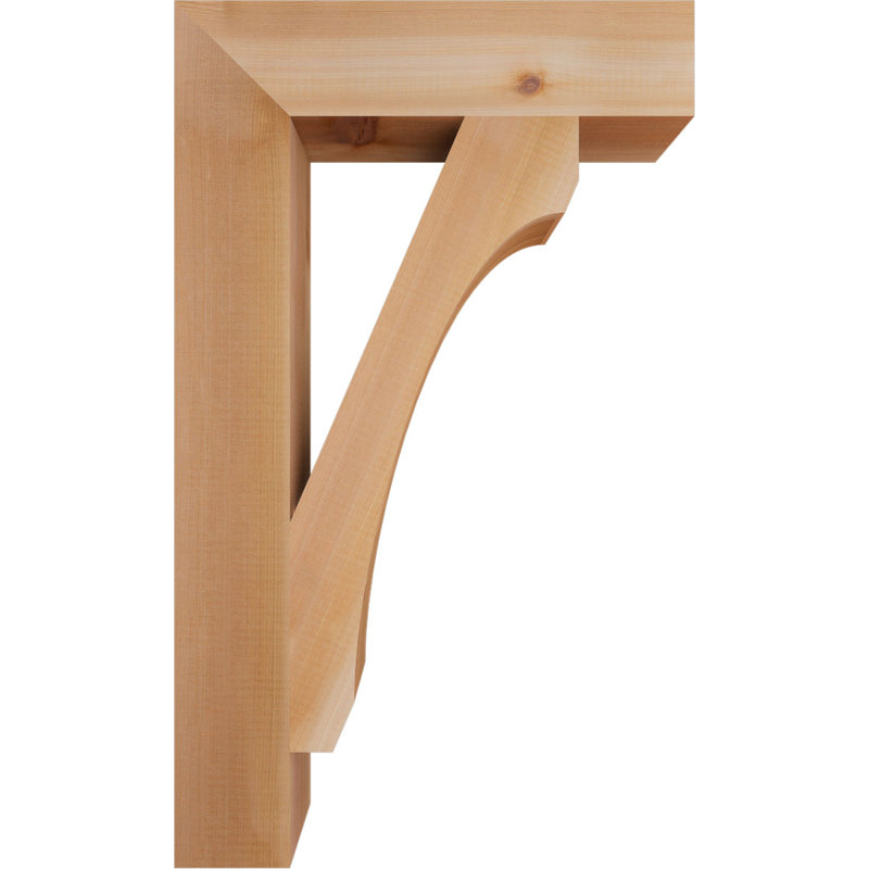 Support en bois rustique Legacy Block, Cèdre rouge, Lisse, H 30 po x l 3,5 po x P 18 po
