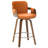 Modern Upholstered Swivel Counter Height Bar Stool-1895730474