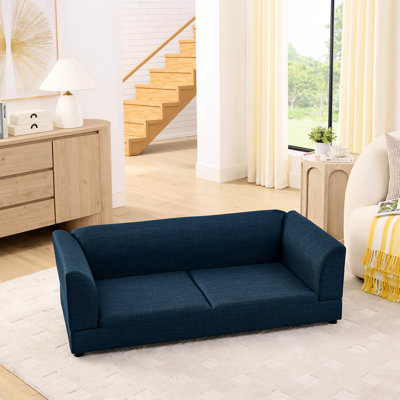 Comfortable Modern Pet For Medium And Large Dogs - Dark Blue, , Soft Cushion Blueprint 56.5"*26"*17" Included