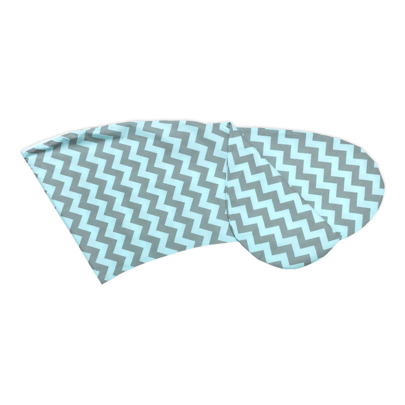 Chevron Friends Chevron Cot Pillowcase, Mint