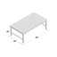 Table basse à 4 pieds Caesar