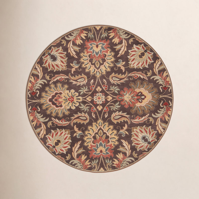 Arden Wool Oriental Indoor Rug, Round 6'