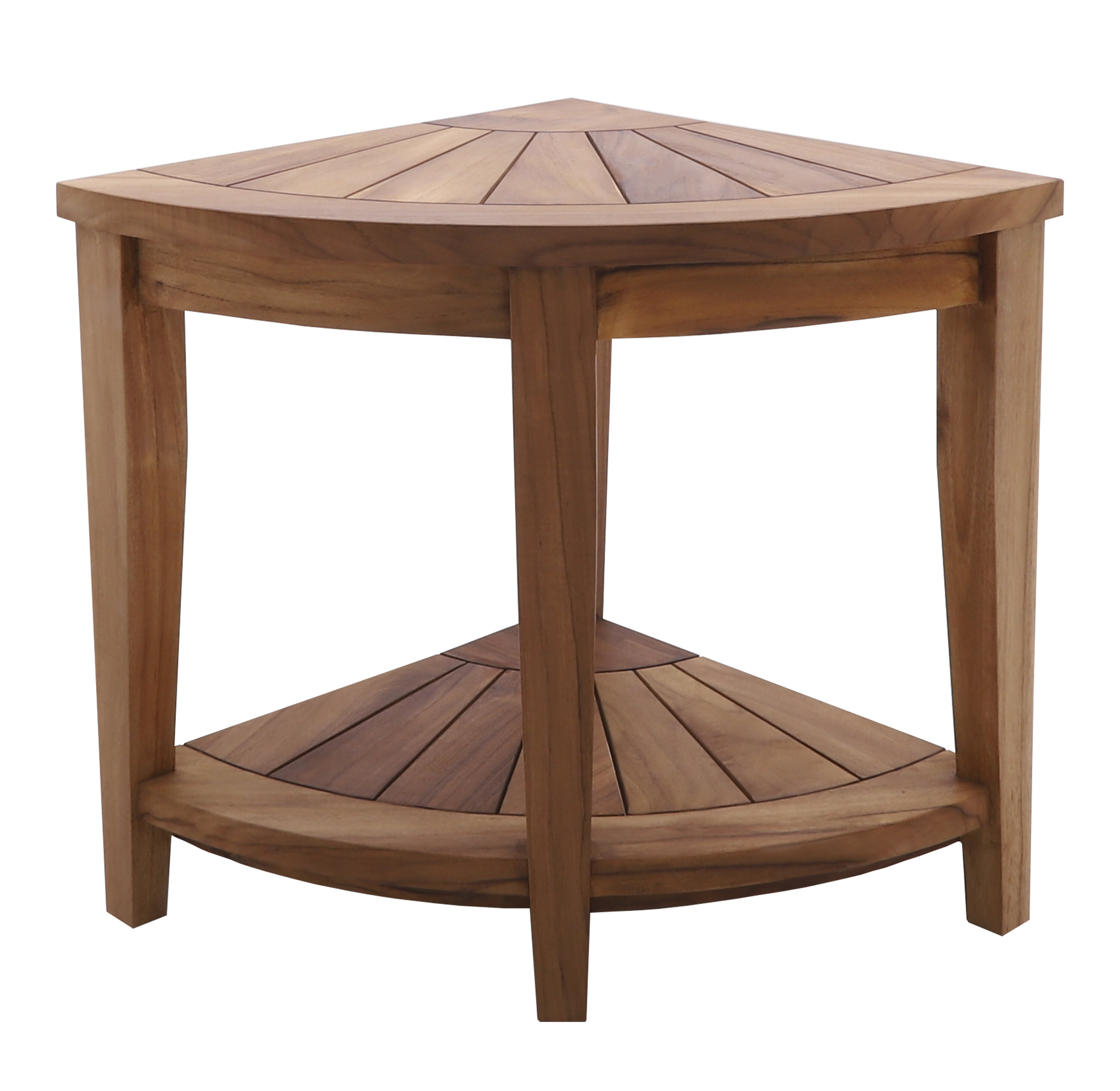 Teak corner 2024 shower stool