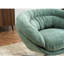 Fauteuil pivotant à 360 °, coussin amovible, base en métal solide pour le confort de la chambre à coucher-717027365