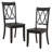 Casual Dining Room Side Chairs with Transitional Double-X Back Design-1137842955