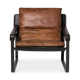Hadler 30.75" W Genuine Top Grain Leather Lounge Chair