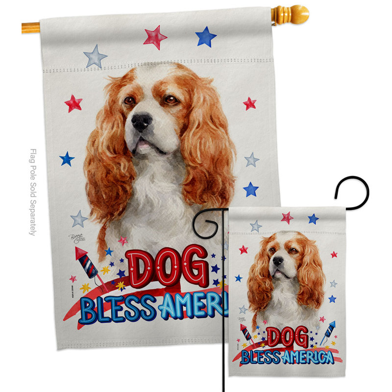 Double Sided 40 in. H x 28 in. W Polyester Animal House Flag