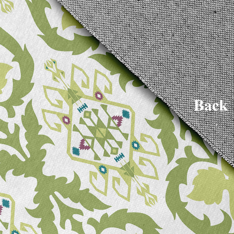Tapis en chenille doux 106_Bombay, Rectangle de 2 pi x 3 pi