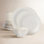 French Perle Groove Ice Blue Dinnerware Set