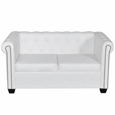 Cuir artificiel Chesterfield vidaXL