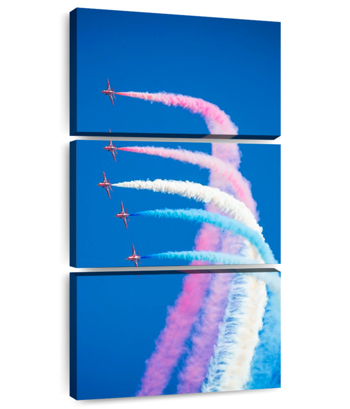 Avions Militaires Contrails, H 32 po x l 15 po