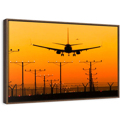 Airport Landing Silhouette