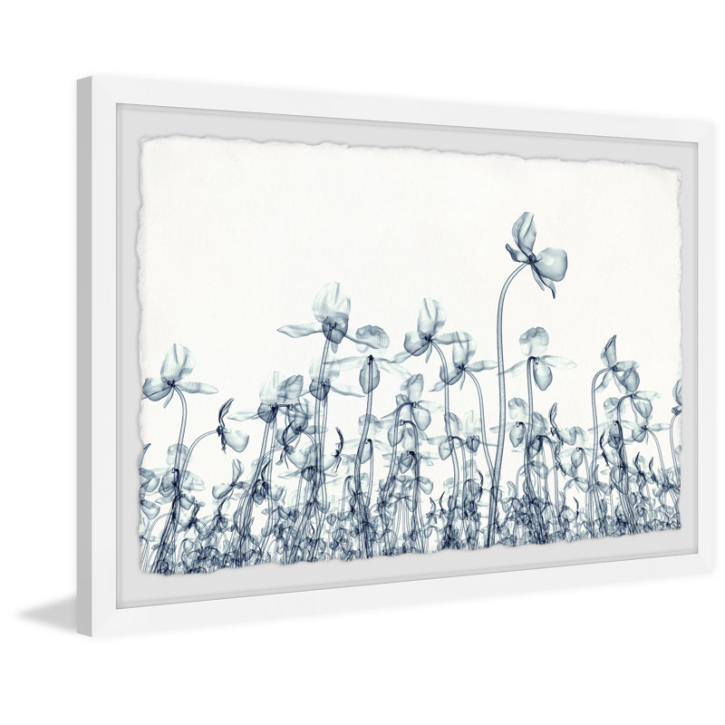 Spring Flowers Bloom 1 Piece Single Picture Frame Painting, 38cm H x 45cm W x 3.81cm D