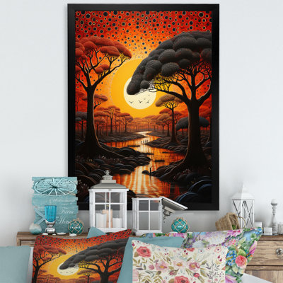 «Lennetta Baobab Tree Landscape II», reproduction sur toile