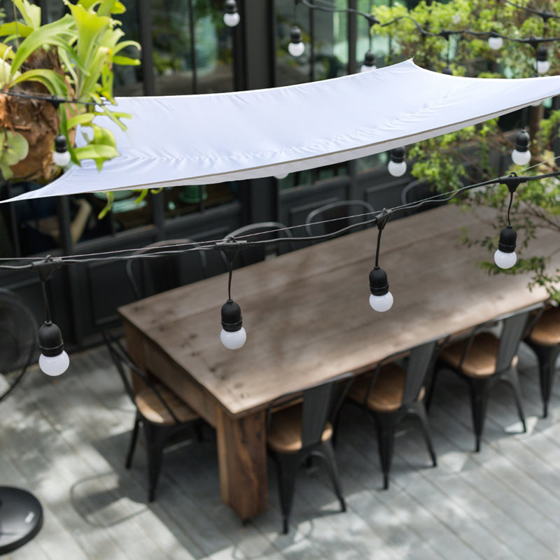 Demitri 4m x 4m Square Shade Sail, 3m W x 5m L