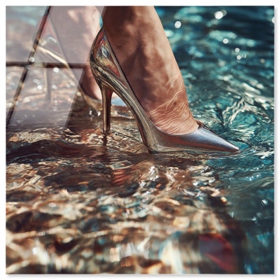 Hydro Heel I Acrylic Print Glam Wall Art by Notoriart, Ready to Hang, 12 x 12