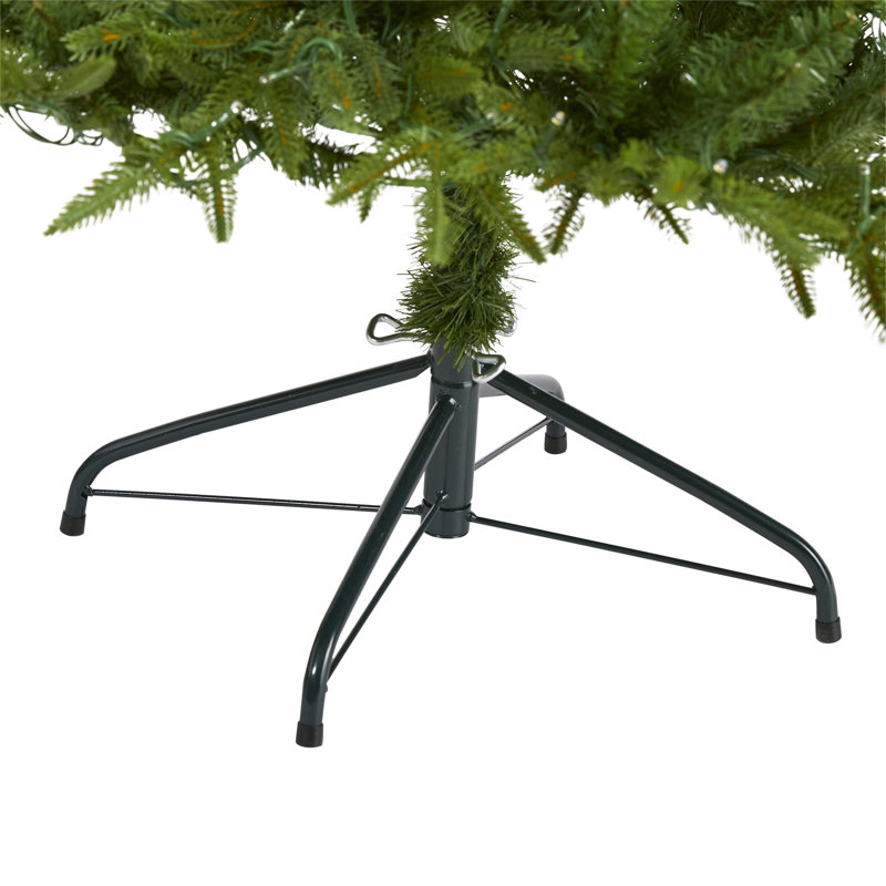 Green Lighted Artificial Christmas Tree, 5' H